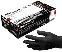 Absolute Black Nitrile Gloves x100