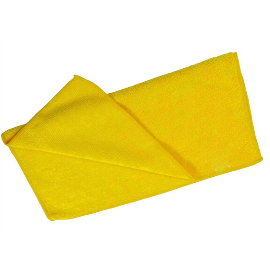 Plush Yellow Microfibre Cloth 40X40CM