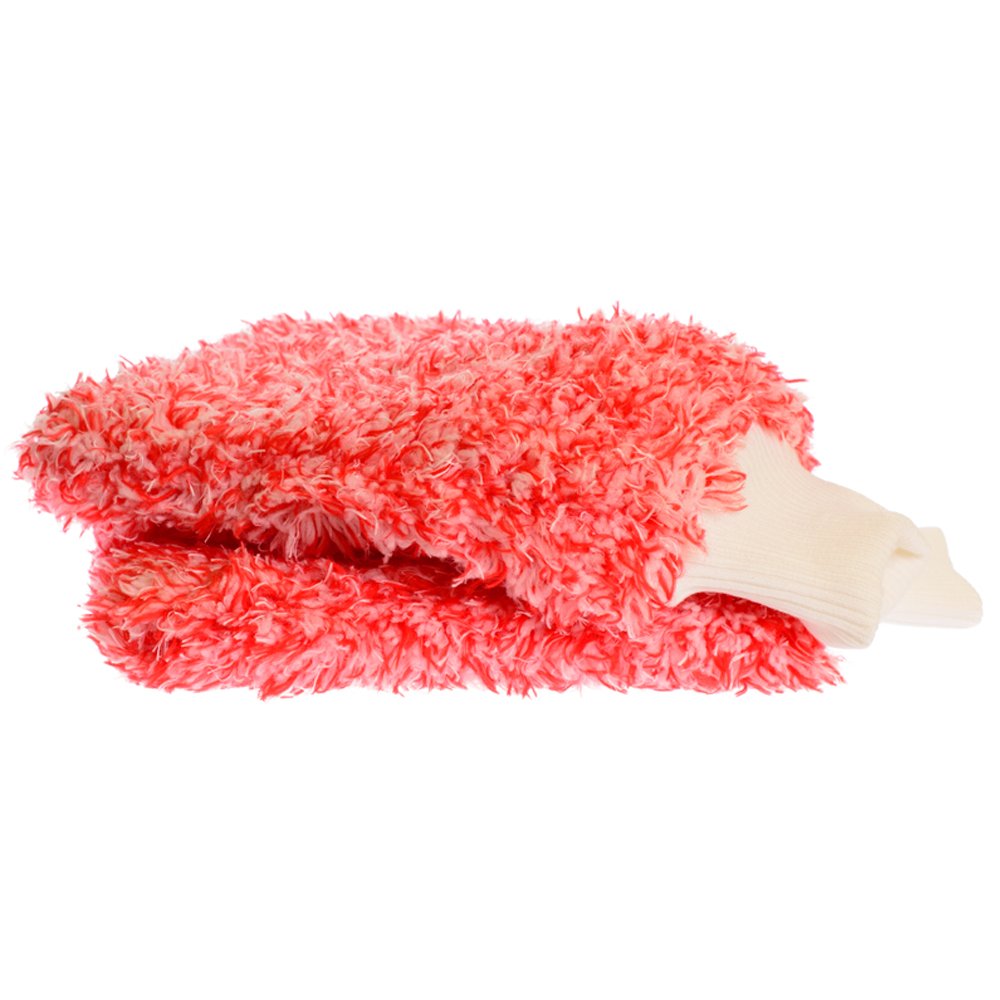 Red Speck Microfibre Wash Mit